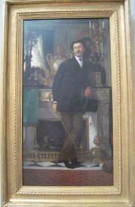 Portrait of Eugène Coppens de Fontenay (1867), by James Tissot. 27 by 15 in. (68.58 by 38.10 cm). Philadelphia Museum of Art. Photo by Lucy Paquette.