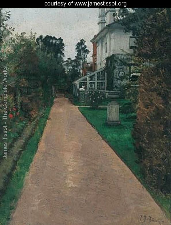 The Garden, by James Tissot (oil on canvas, 27 x 21 cm.).  Courtesy www.jamestissot.org