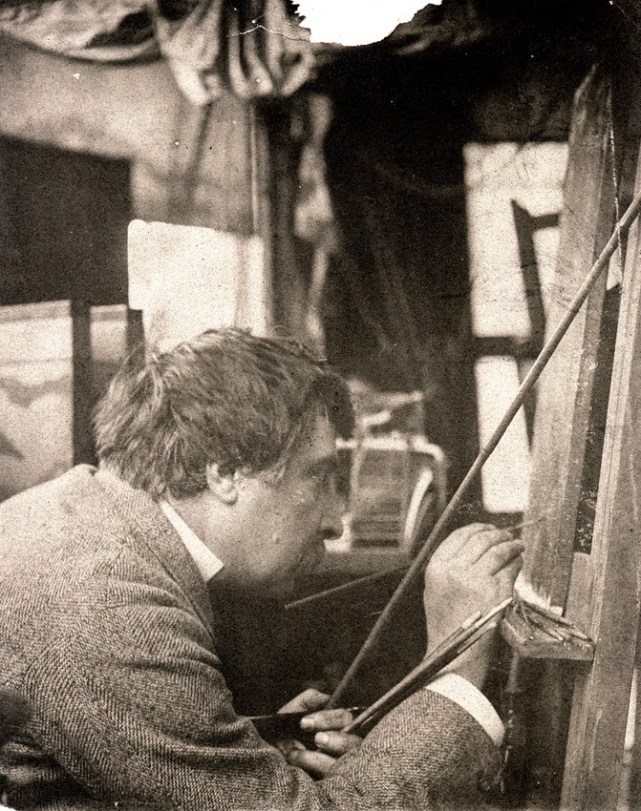 James_Tissot_-_Photo_010, at easel in 40s